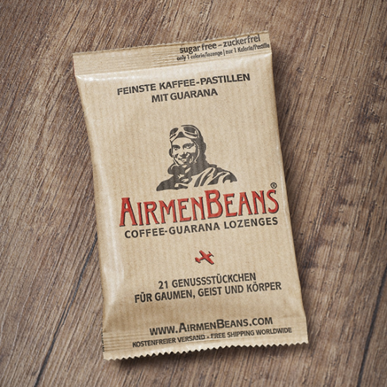 12 Btl. AirmenBeans Kaffee-Guarana Pastillen / 12er Pack